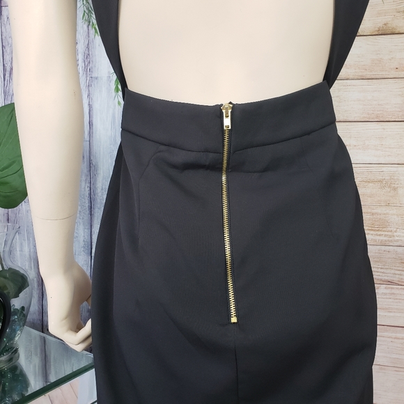 DO + BE Black Black Cut Out Maxi Dress Sleek and Gorgeous - Picture 4 of 10